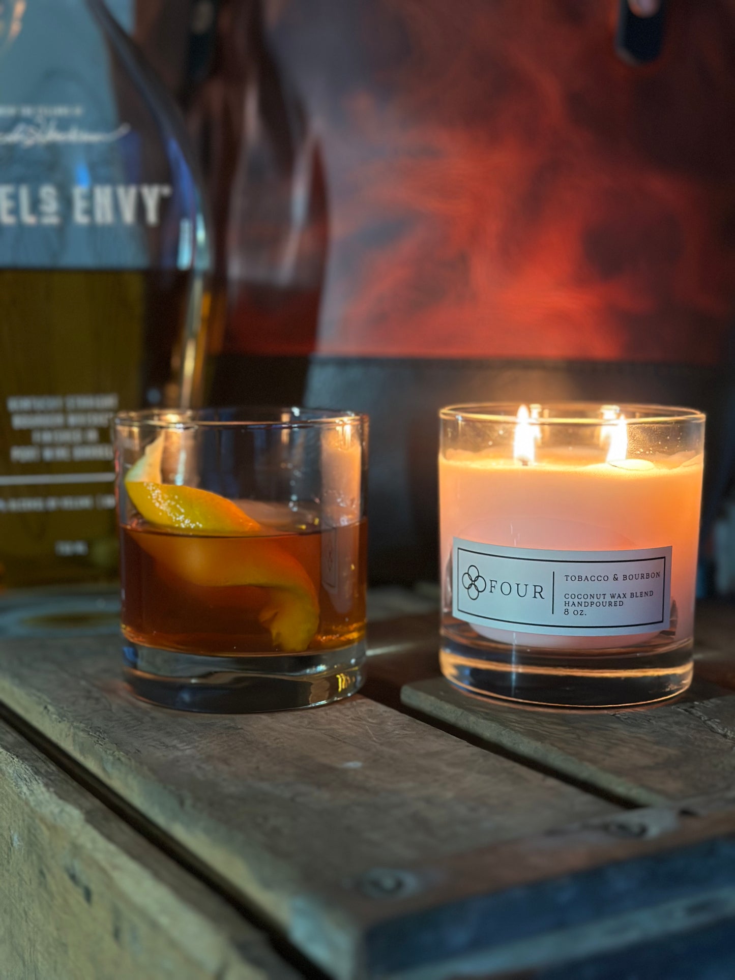 8oz. Whiskey Glass Candle