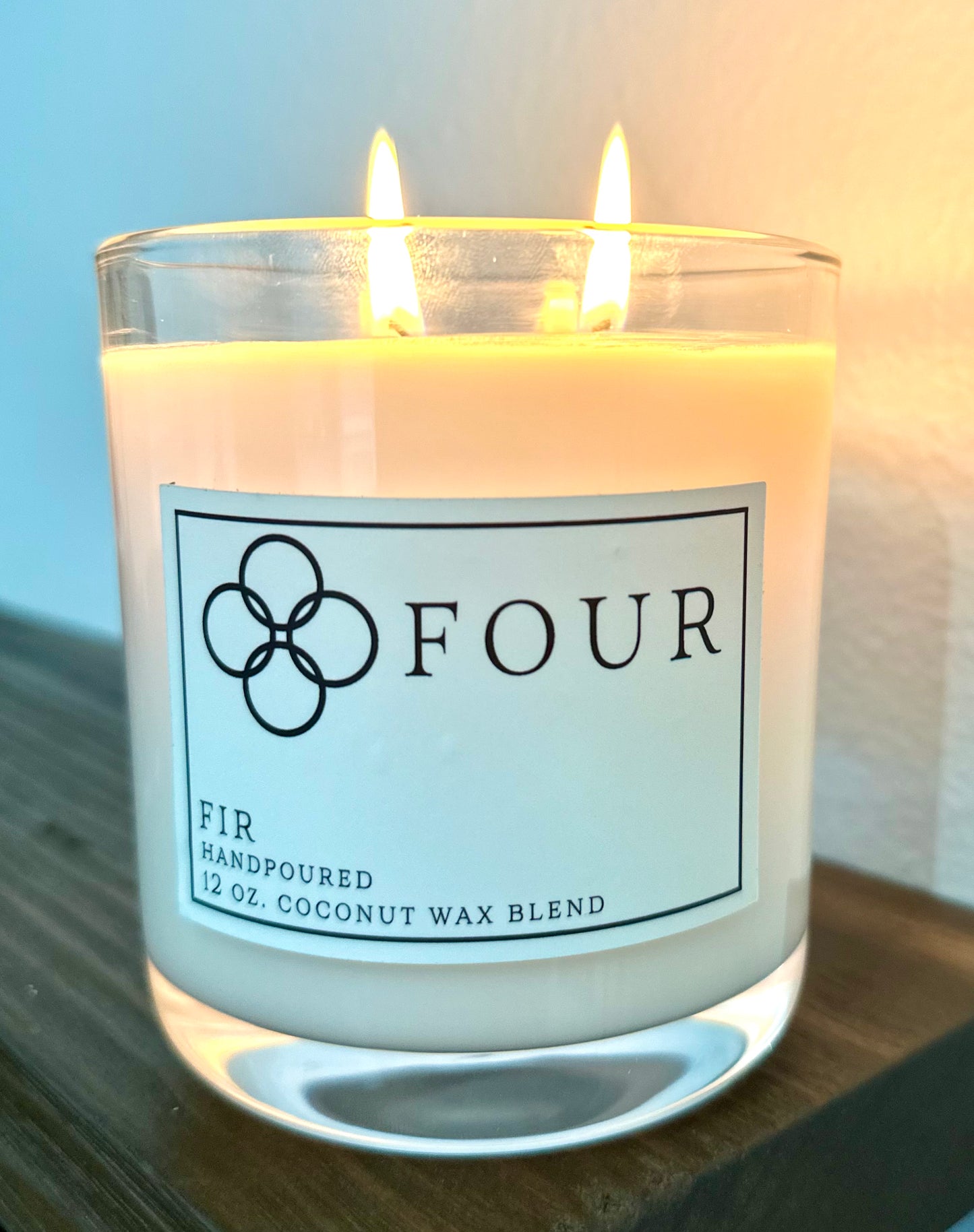 12oz. Clear Glass Candle