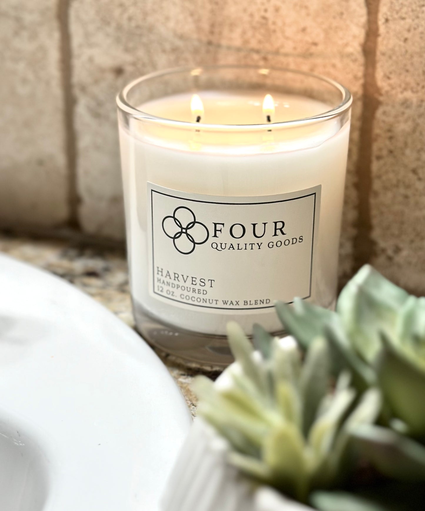 12oz. Clear Glass Candle