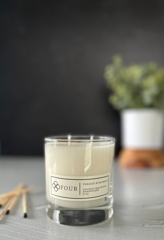 8oz. Whiskey Glass Candle